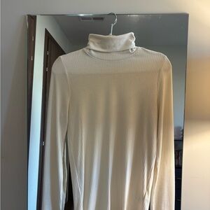 Madewell Cream Turtleneck Sweater